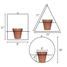 Load image into Gallery viewer, HANGING METAL PLANTER
