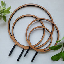 Load image into Gallery viewer, WOOD DOUBLE HOOP