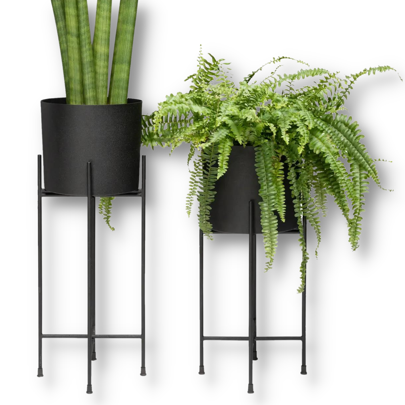 7 inch hanging planter 7 INCH BLACK METAL PLANTER – Clover + Booch