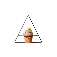 Load image into Gallery viewer, TRIANGLE WALL PLANTER BLACK
