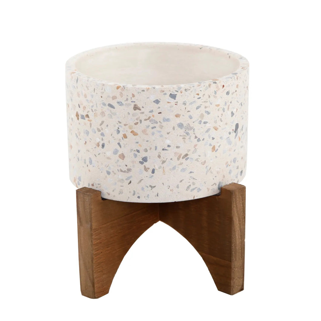 NEUTRAL TERRAZZO ON STAND 5
