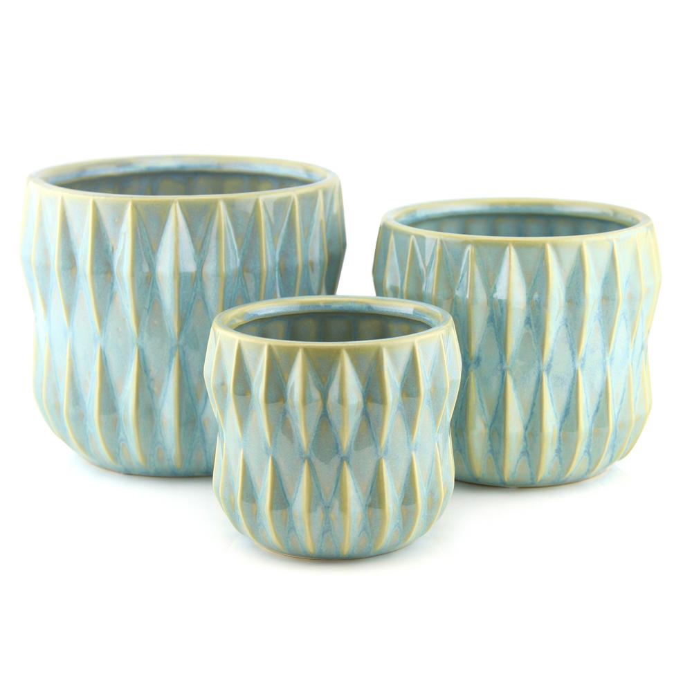 RIBBED POT LIGHT BLUE