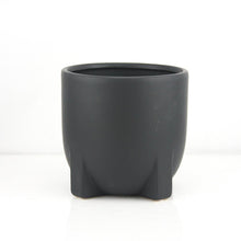 Load image into Gallery viewer, SMOOTH ORGANIC PLANTER BLACK
